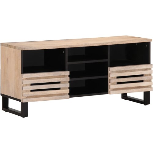 VidaXL TV omarica 100x34x46 cm trden mangov les Slike