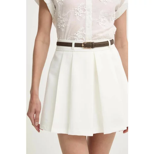 Answear Lab Suknja boja: bijela, mini, širi se prema dolje