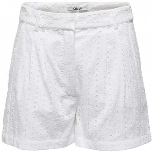 Only Kratke hlače &amp;amp; Bermuda Shorts Juni - Cloud Dancer Bela Slike