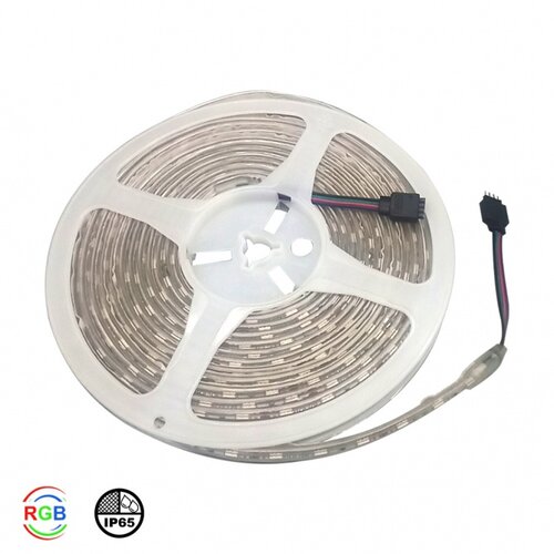  LED TRAKA VT-5050-60 RGB 12V IP65 (5met,7W/met,10mm) 212155 Slike