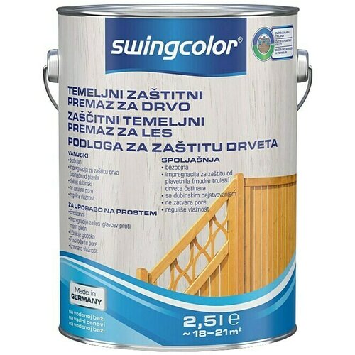 SWINGCOLOR Temeljni premaz za drvo (2,5 l, Bezbojno) Cijene