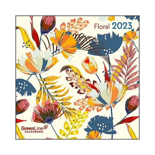 Neumann Verlage - Zidni kalendar 2023 - GreenLine, Floral, 30x30 cm Slike