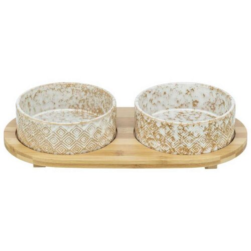  set posoda keramika/bambus 2x0,3 l Cene