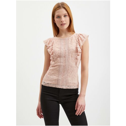 Orsay Light Pink Ladies Lace Blouse - Women Cene