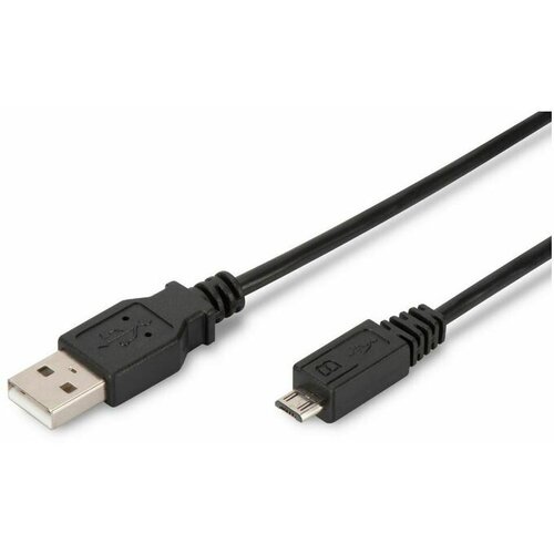 Digitus Kabel USB A-B mikro 1m dvojno oklopljen črn AK-300110-010-S Cene