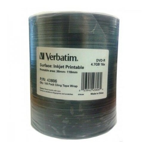 Verbatim DVD-R WIDEPRINT 4.7GB 16X 43806 disk Slike