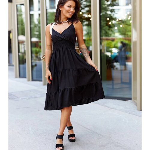 Gemre Flared black dress Udinese Slike