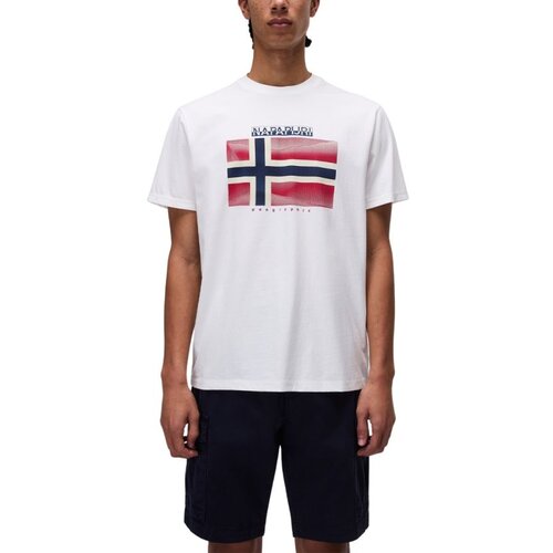 Napapijri S-lari ss white heron Cene