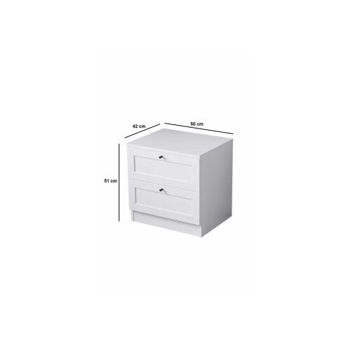 Hanah home noćni stočić terra white Slike