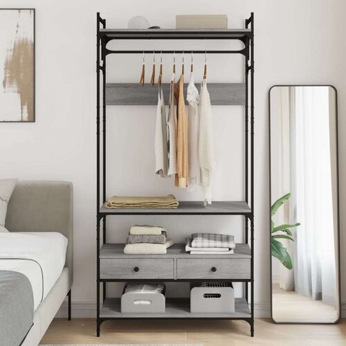  Omara s predali siva sonoma 89x39x184,5 cm konstruiran les Cene