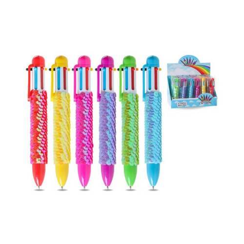 CHIC multicolor, hemijska olovka, šestobojka, krljušti, miks ( 411301 ) Slike