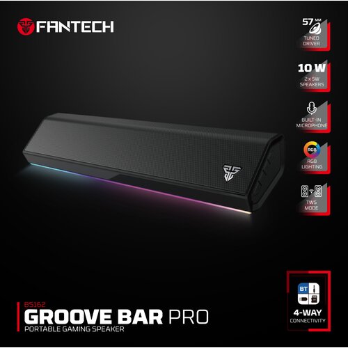  bluetooth zvucnik fantech groove bar pro bs 162 crni Slike