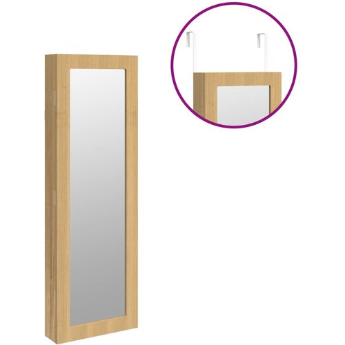  Zidni ormarić za nakit s ogledalom 30 x 8,5 x 90 cm Slike