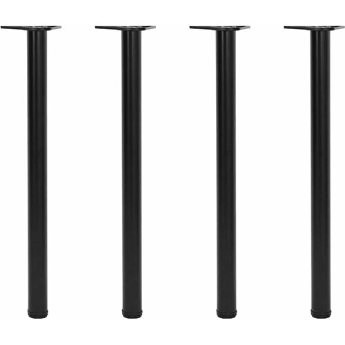 4 noge za stol podesive visine crne 870 mm Slike