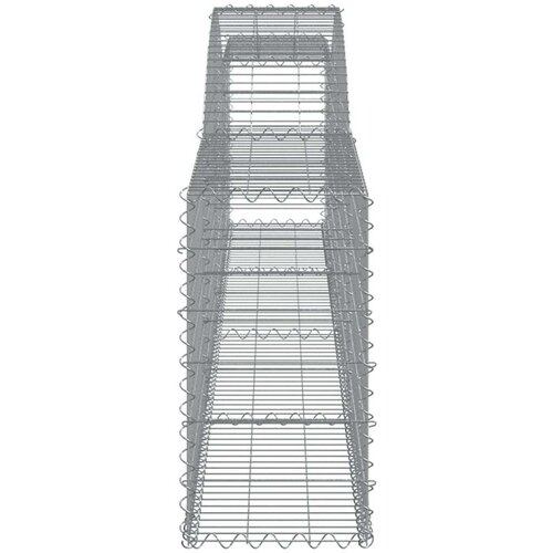  Lučne gabionske ko&amp;scaron;are 7 kom 400x30x60/80 cm pocinčano željezo Slike