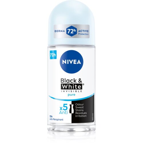 Nivea Invisible Black & White Pure antiperspirant roll-on 48h 50 ml Cijene