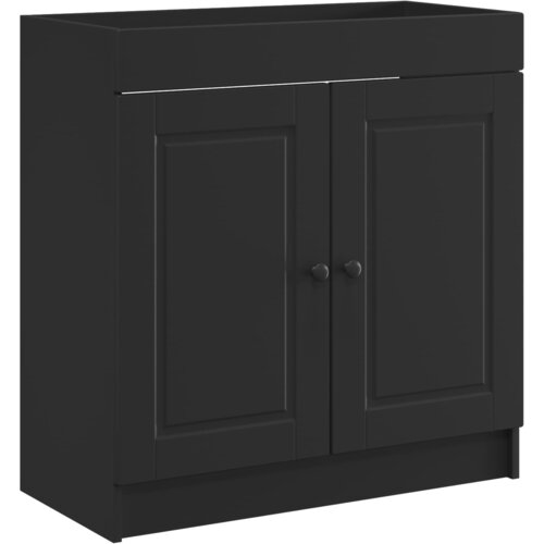 vidaXL Omarica pod umivalnikom Črna 78,5 x 37,5 x 81 cm Inženirski les, (5000245475) Cene