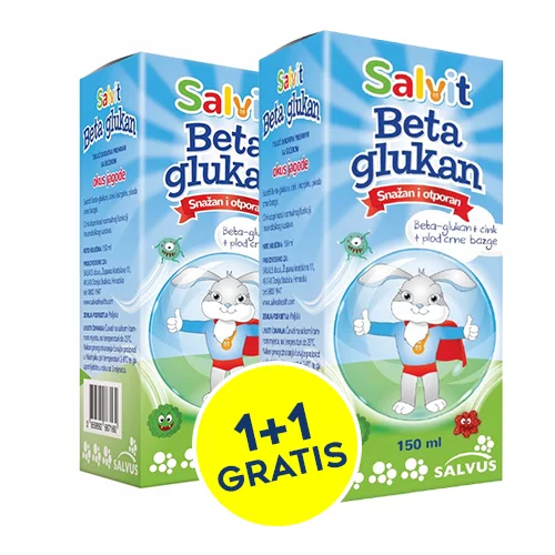 Salvit Beta Glucan, sirup 1+1 GRATIS