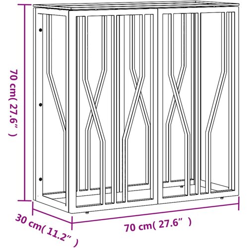  Konzolni stol srebrni 70 x 30 x 70 cm nehrđajući čelik i staklo Slike