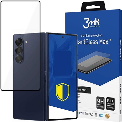 3mk HARDGLASS MAX BLACK ZA SAMSUNG GALAXY Z FOLD 6 KALJENO STEKLO, (21977512) Slike
