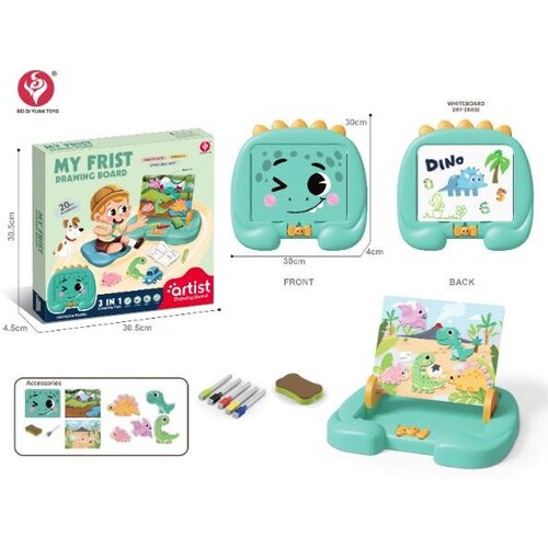 Hk Mini igračka 3u1 tabla za crtanje, tirkiz Cene