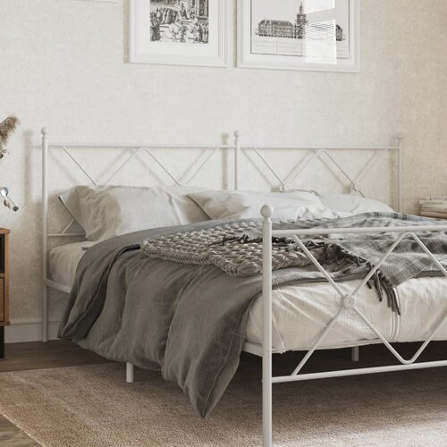  The Living Store Kovinsko vzglavje belo 180 cm - Vzglavje, (21500375) Cene