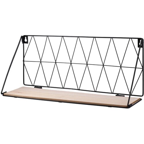Kengur Frame square 10, metalna polica za zid, crna, 48 x 1 3x 20cm Slike