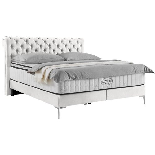 Premium Living Boxspring Postelja Queen, Bež, Ca. 160x200cm Cene