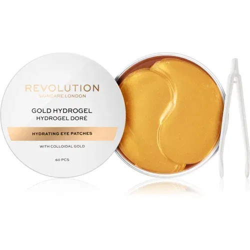 Revolution Gold Hydrogel Hydrating Eye Patches vlažilni obliži za področje okoli oči 60 ks za ženske