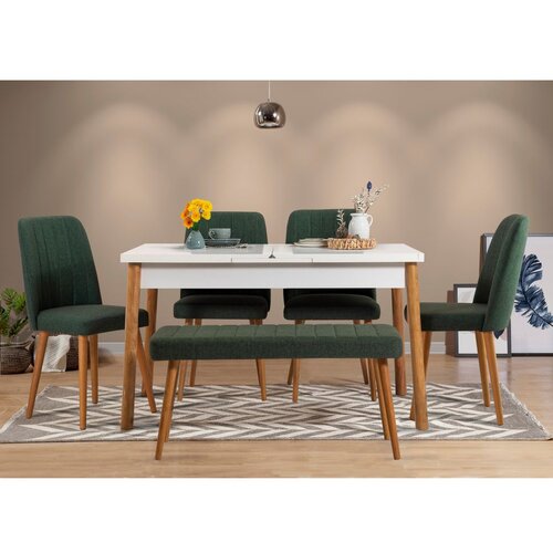 Trpezarijski sto i stolice santiago atlantic white green Cene
