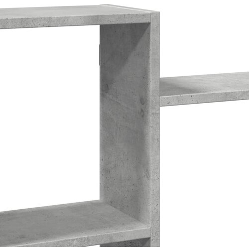  Zidna polica siva boja betona 159x18x65 cm konstruirano drvo Slike