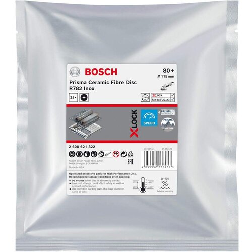 Bosch Bosch X-LOCK fiber disk R782 115 mm G80 pakovanje od 25 kom. - 2608621822 Cene