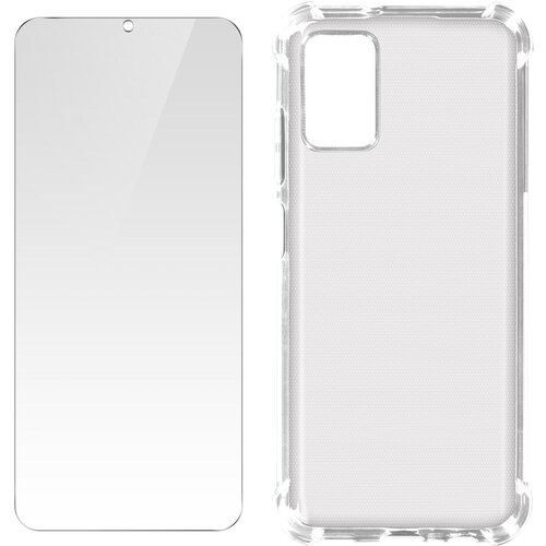 AVIZAR Celoten 360° Premium paket Samsung Galaxy A03s - prozorno mehko ohišje iz kaljenega stekla, (20717378) Cene