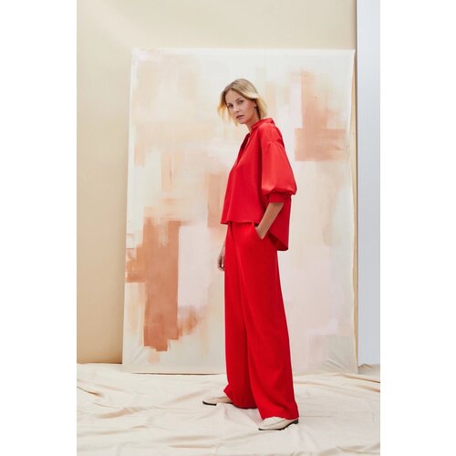 Marisse Women's Trousers Z-Sp-4527 Red Cijene