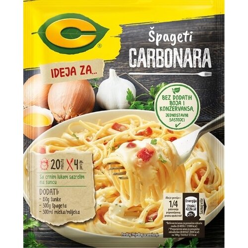 C proizvodi Dodatak C špageti Carbonara 37g Cene
