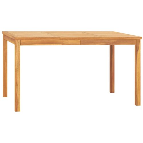  3-dijelni vrtni blagovaonski set od masivne tikovine Smeđa Dužina stola 140 cm Slike