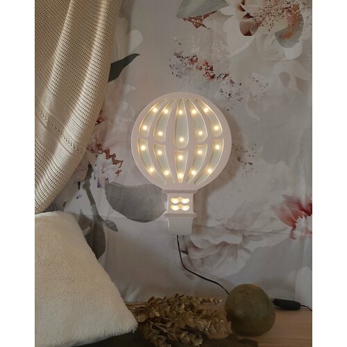 Twon drvena LED lampa Balon DLL1 - BA Slike