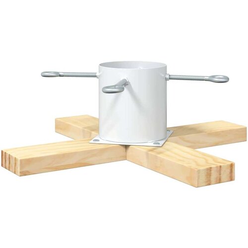 VidaXL Stalak za božićno drvce 1.73 Bijelo 50 x 50 x 16 cm Slike
