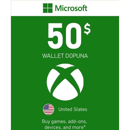 Microsoft xbox dopuna - wallet gift card- 50$ (us) / digital Cene
