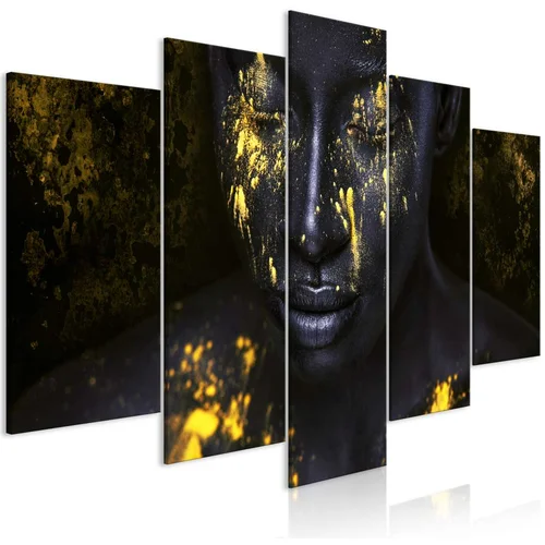  Slika - Bathed in Gold (5 Parts) Wide 100x50