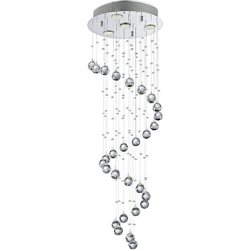  LUXERA 62410 - Kristalni plafonski luster COIL 4xGU10/50W/230V Cene
