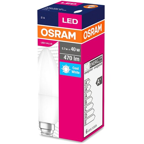 Osram led žarulja value E14 5 w 470 lm 4000 k (40 w) Slike