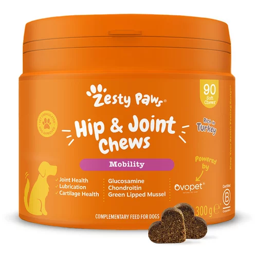 Zesty Paws Hip & Joint Chews puretina - 90 tableta za žvakanje