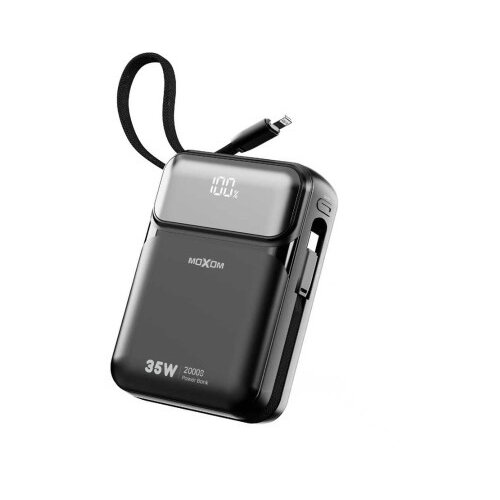 Moxom mx-pb210 super fast charge 35w 20000mah crni power bank ( bat9650 ) Slike