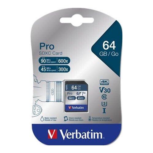 Verbatim Pro 64 GB SDXC UHS 10.razred Cene