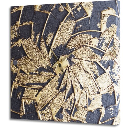 Pintdecor Zidni sat Black and Gold Slike