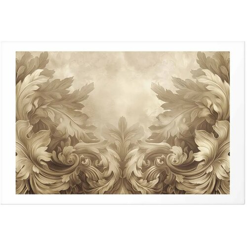  Plakat - Carved Ornaments in Sepia Shades 42x29.7 Bez okvira s margom Slike