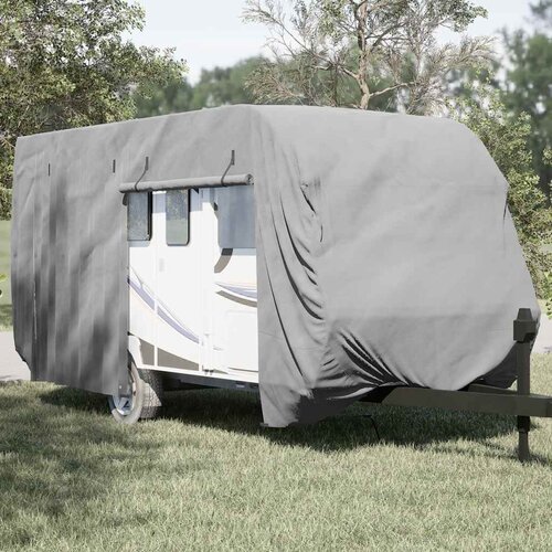 VidaXL Navlaka za karavan siva 460x250x220 cm netkana tkanina Slike