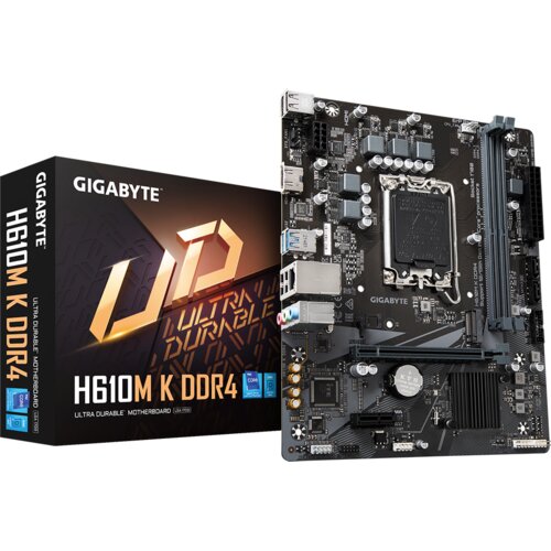Gigabyte matična ploča H610M K DDR4, LGA1700, 2xDDR4, M.2, 2xSATA, 6xUSB, HDMI, mATX Cijene