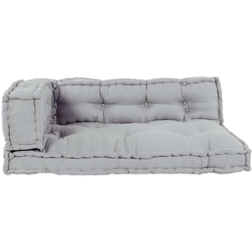 VidaXL Sofa blazina Siva Bombaž Srednja Set blazin Pravokotna Slike